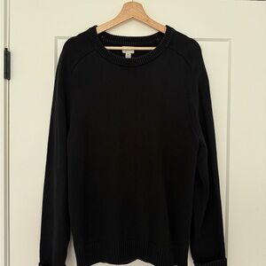 Black JCrew Cotton Men's Sweater